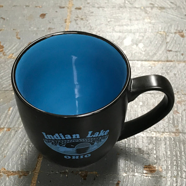 Standard Coffee Cup Mug Indian Lake Ohio Bridge Black Sky Blue 