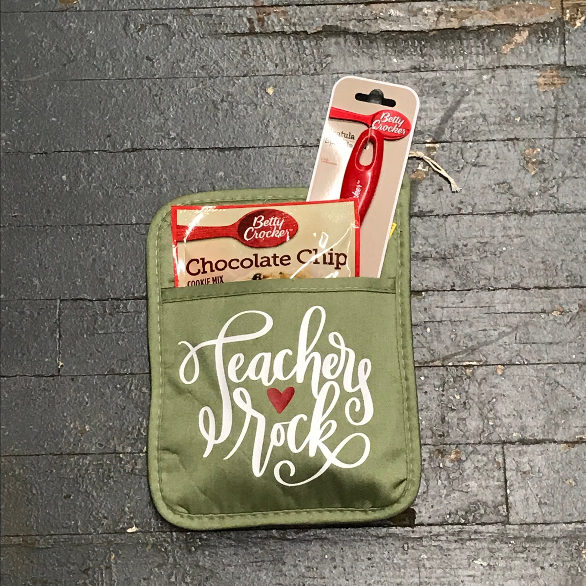 Teachers Rock Oven Mitt Baking Gift Set