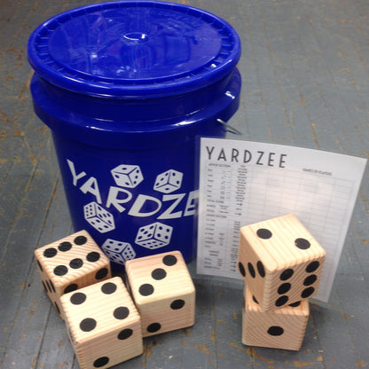 Classic Yahtzee Yardzee Outdoor Dice Game