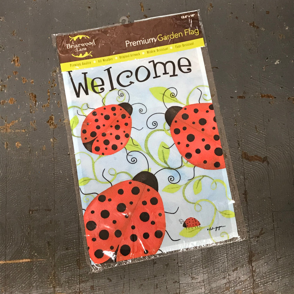 Ladybug Welcome Garden Flag