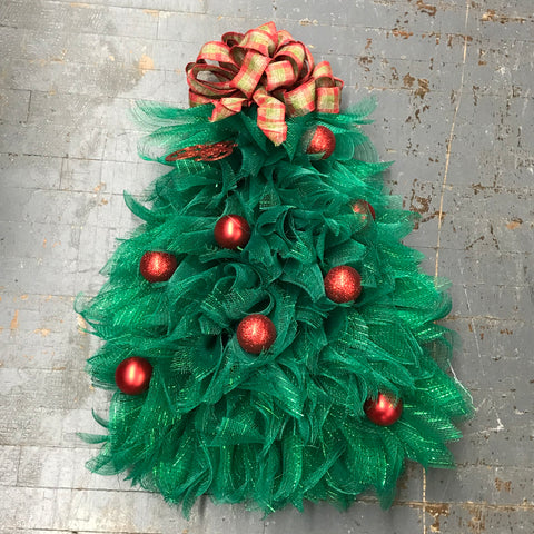 Decomesh Christmas Tree Winter Wreath Door Hanger 