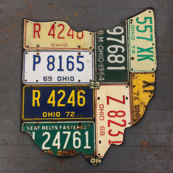 State of Ohio License Plate Art Large