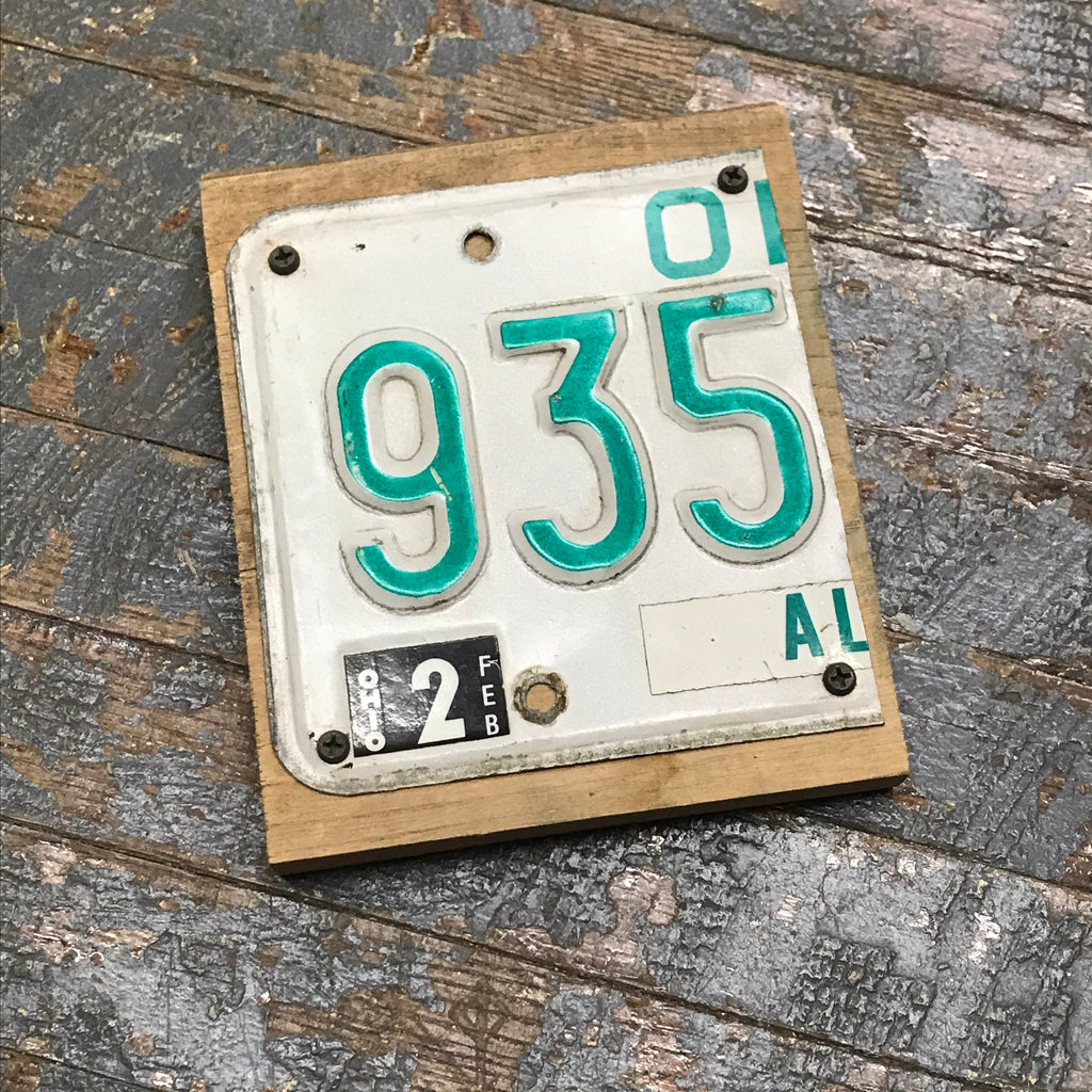 Area Code Phone Number License Plate Block Word Art 935