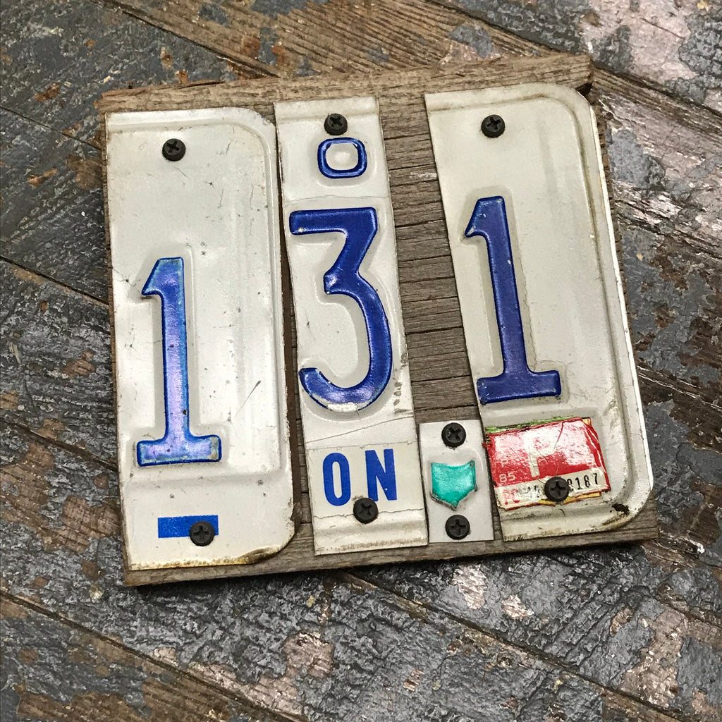 Area Code Phone Number License Plate Block Word Art 131