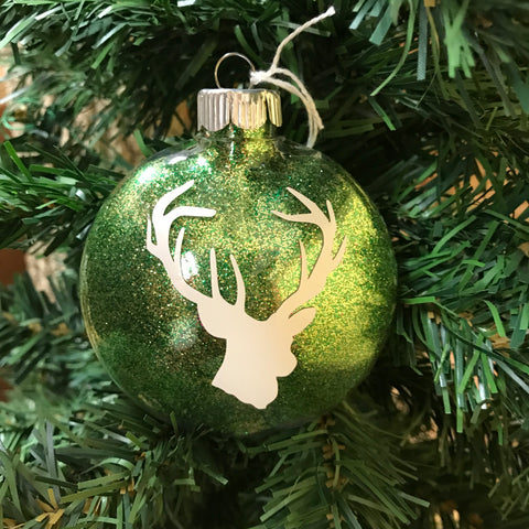 Holiday Christmas Tree Ornament Buck Deer Head Hunter