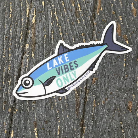 Lake Time Supply Co Sticker Decal Lake Vibes Only Fish