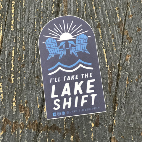 Lake Time Supply Co Sticker Decal Lake Shift