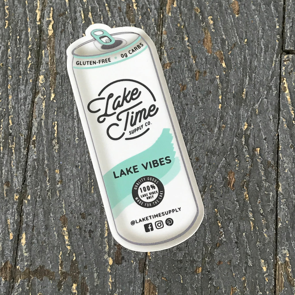 Lake Time Supply Co Sticker Decal Lake Vibes Drink