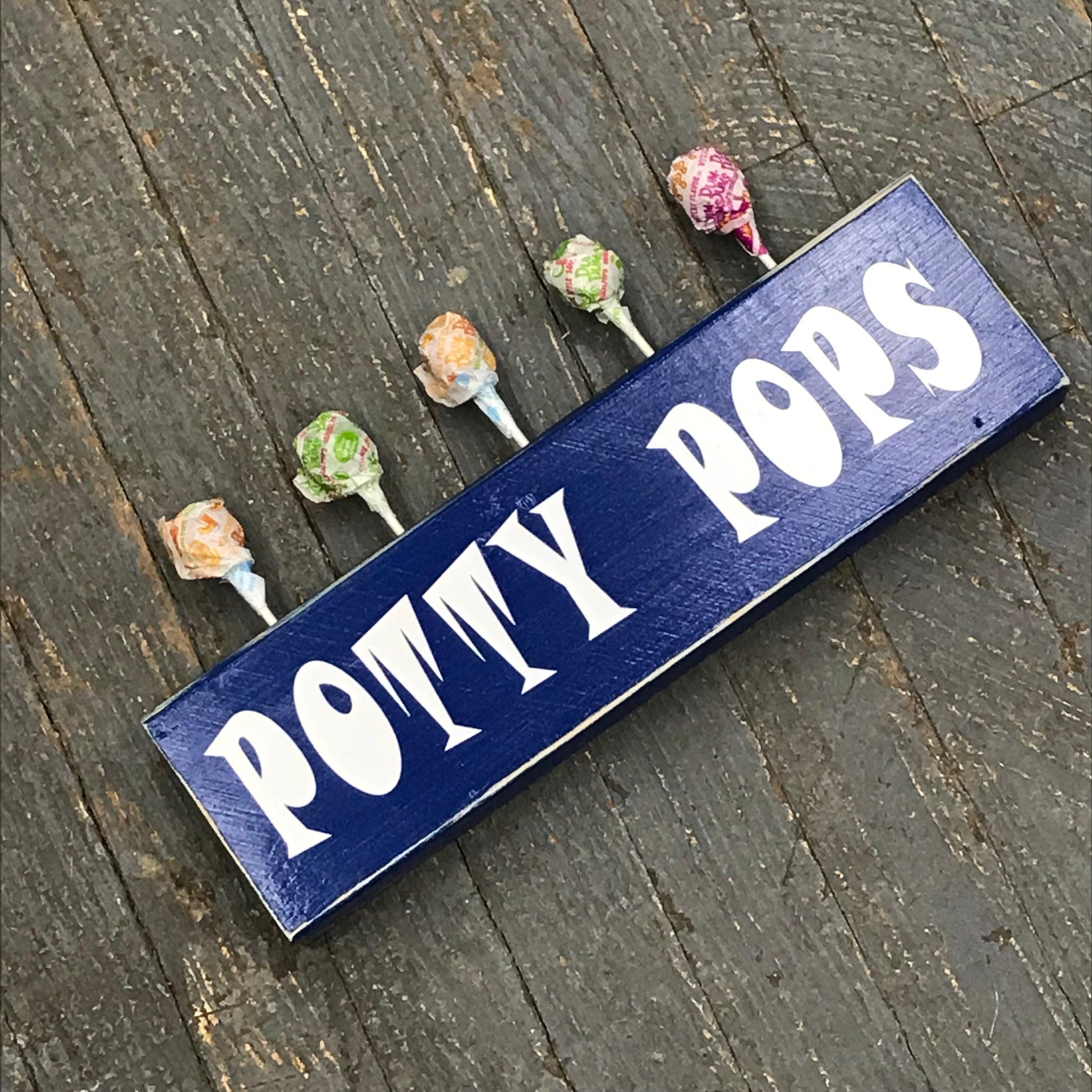 Toddler Training Potty Pops Incentive Block Blue