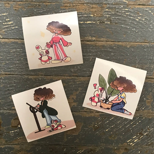 Magnet Courtney Lynn 3pc Set Corgi Art Magnet