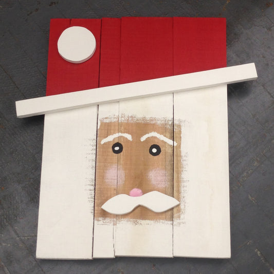 Wood Pallet St Nick Santa Claus 