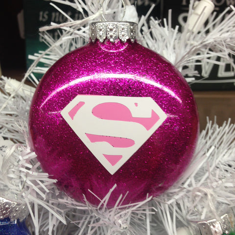 Holiday Christmas Tree Ornament Marvel Comic Superhero Pink Super Woman