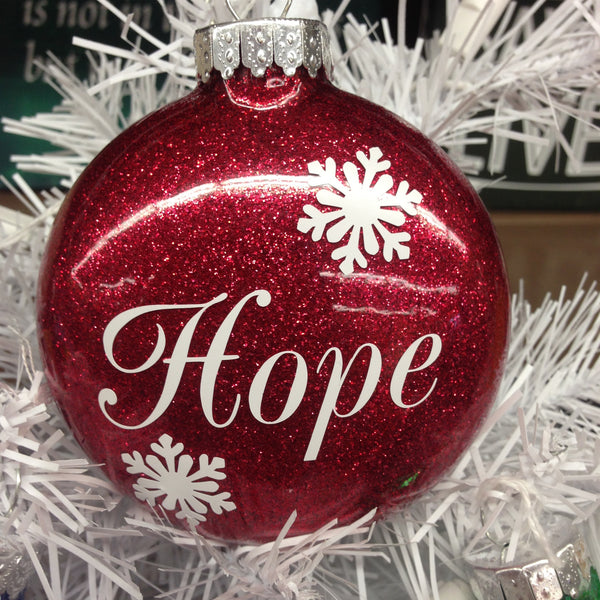 Holiday Christmas Tree Ornament HOPE 