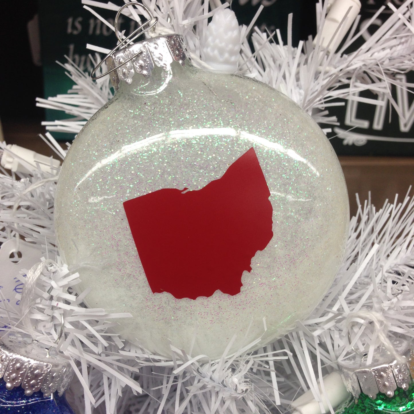 Holiday Christmas Tree Ornament Ohio State Buckeye Ohio HOME