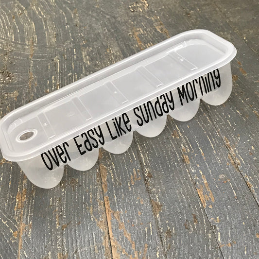 Dozen Eggs Egg Tray Storage Essentials Humor Over Easy Like Sunday Morning Chicken