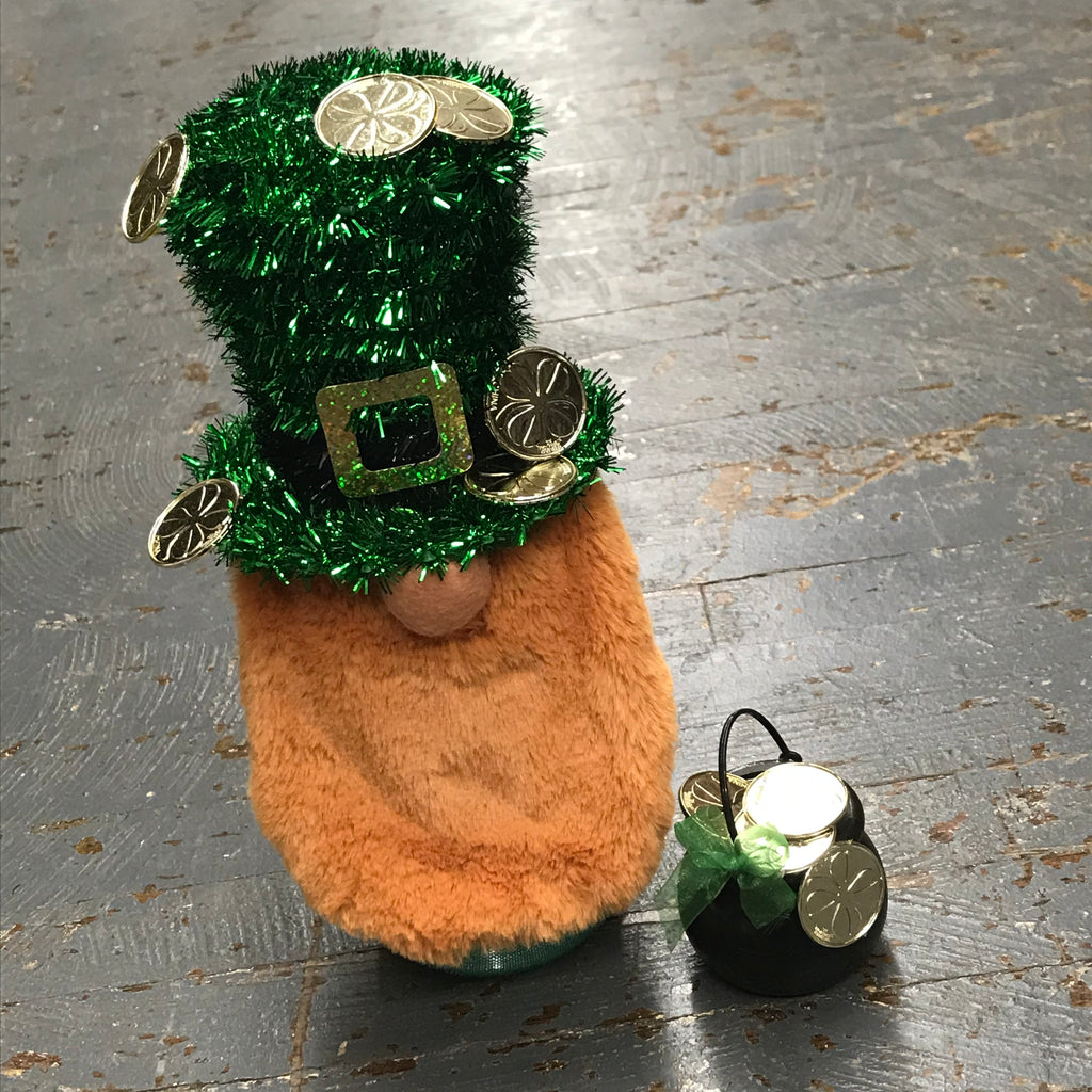 Gnome Holiday Leprechaun St Patrick's Pot of Gold Irish Top Hat