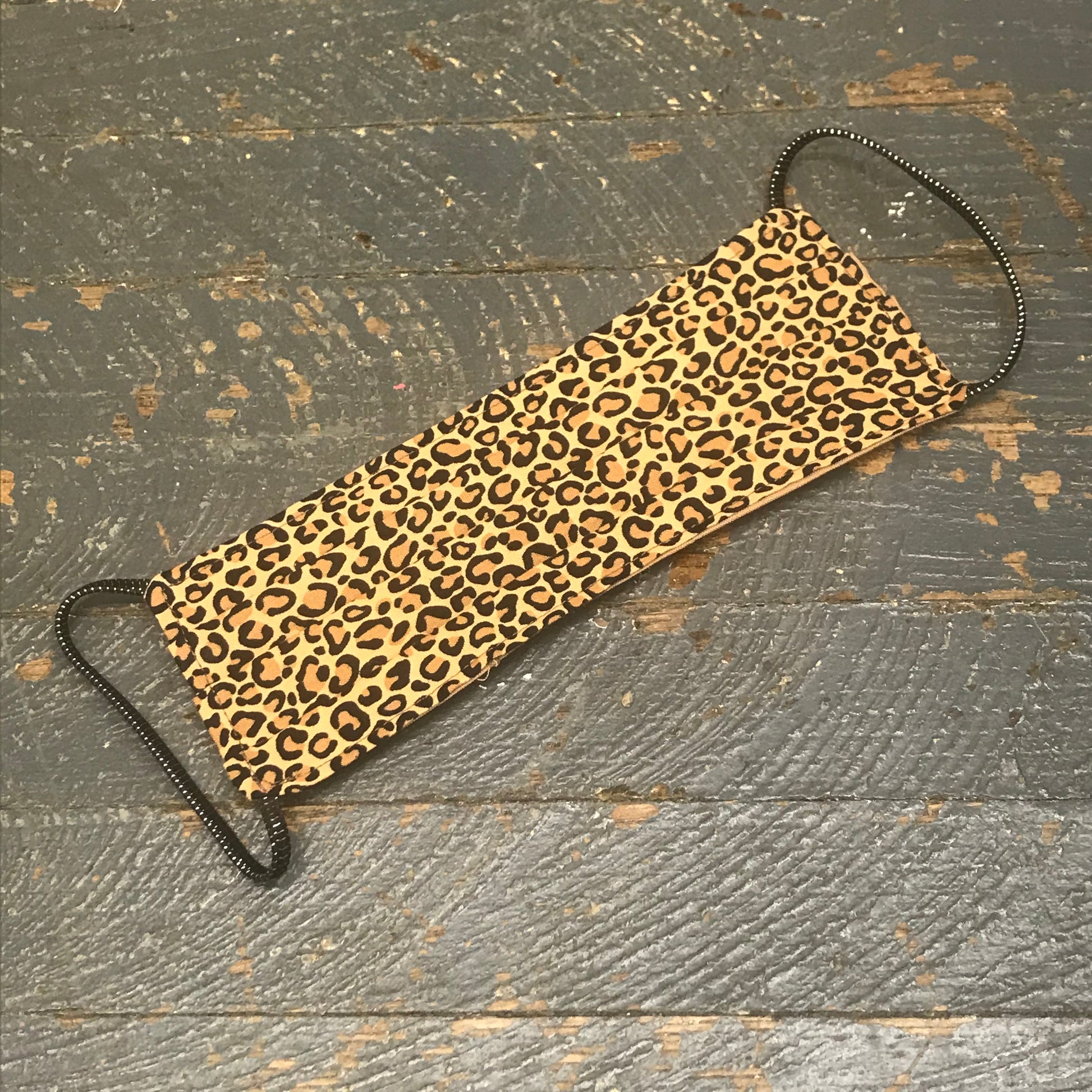 Leopard Cheetah Print Handmade Cotton Cloth Face Mask Reversible Reusable