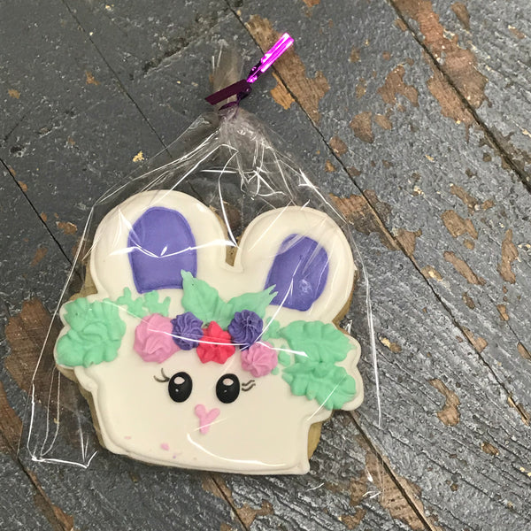 Laurie's Sweet Treats Cookie Easter Bunny Flower Purple