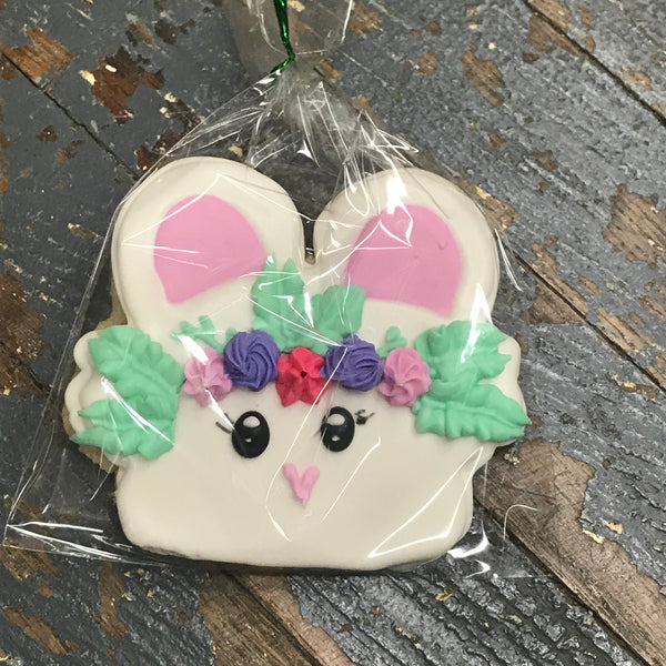 Laurie's Sweet Treats Cookie Easter Bunny Flower Pink