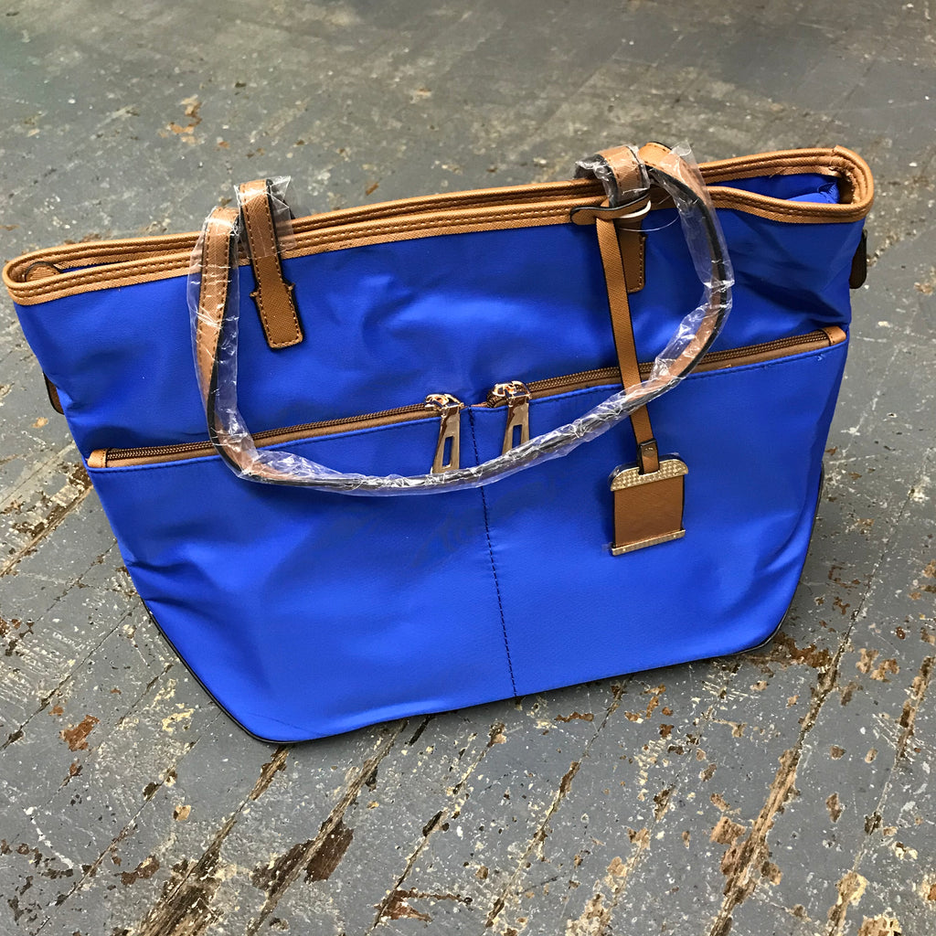 Concealed Carry Purse Tote Electric Blue Nylon Bulldog