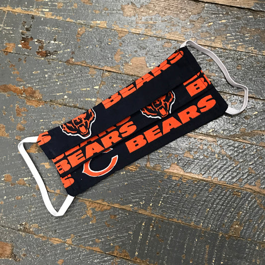 Chicago Bears NFL Football Handmade Cotton Cloth Face Mask Reversible Reusable