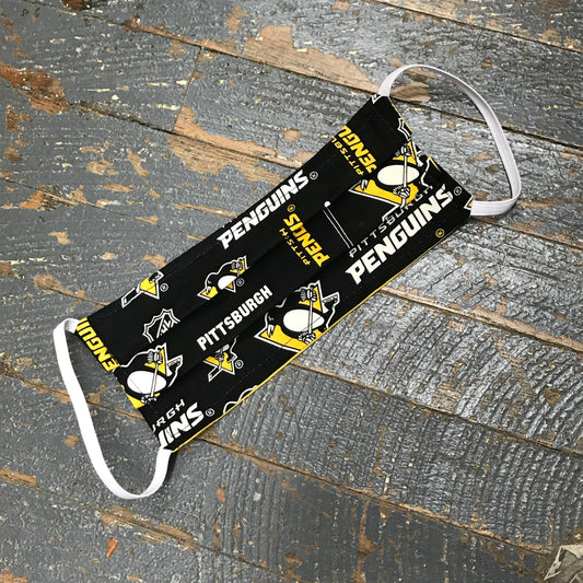 Pittsburgh Penguins Hockey Handmade Cotton Cloth Face Mask Reversible Reusable