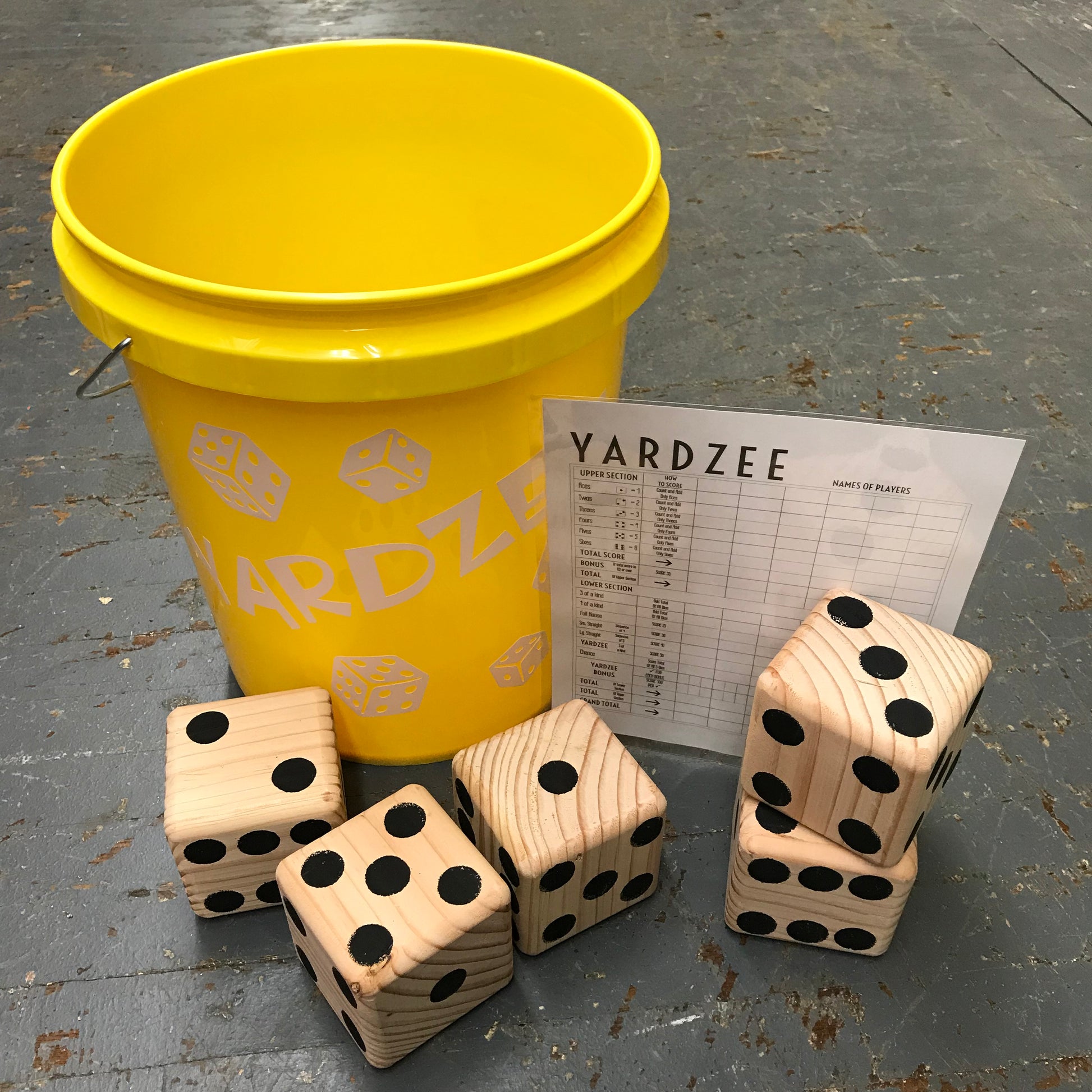 Classic Yahtzee Yardzee Outdoor Dice Game