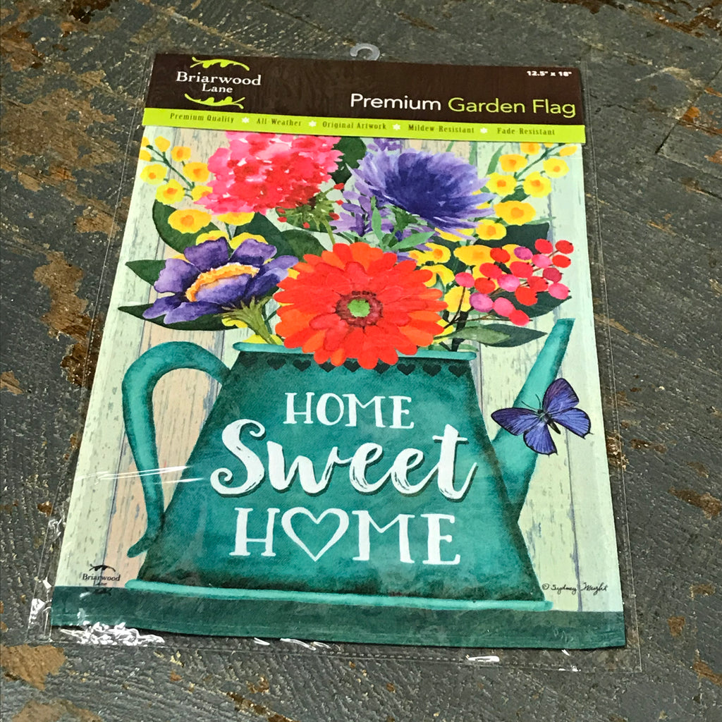 Home Sweet Home Watering Can Flower Garden Flag