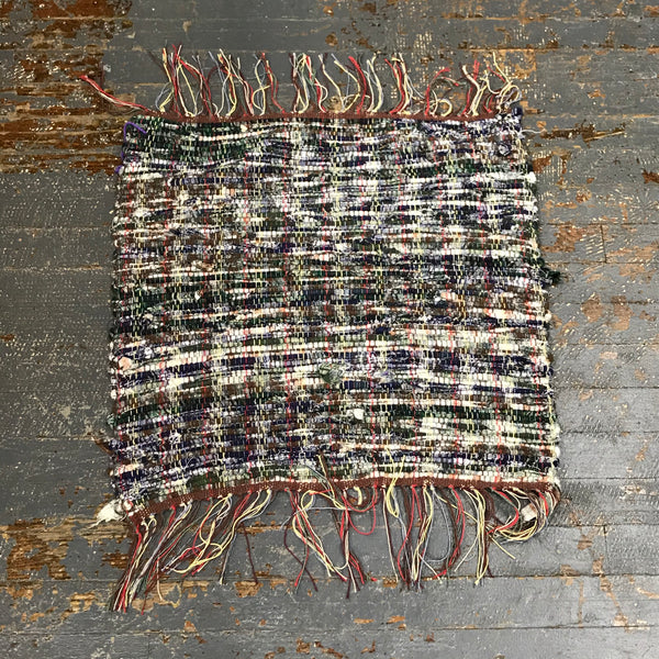 #184 Scottish Plaid Rag Weaved Table Runner Rug by Morgan