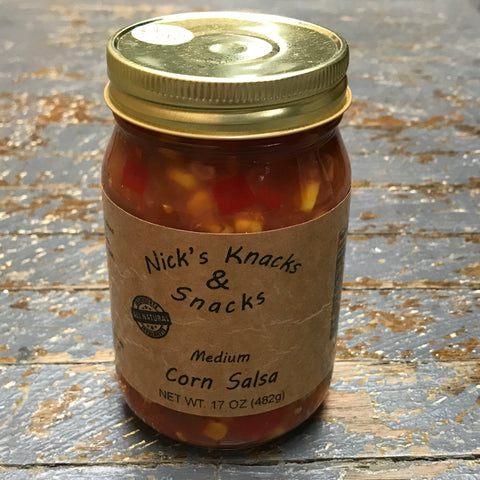 Nicks Snacks All Natural Medium Corn Salsa