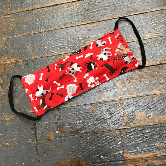 Puppy Dog Pet Animal Handmade Cotton Cloth Face Mask Reversible Reusable