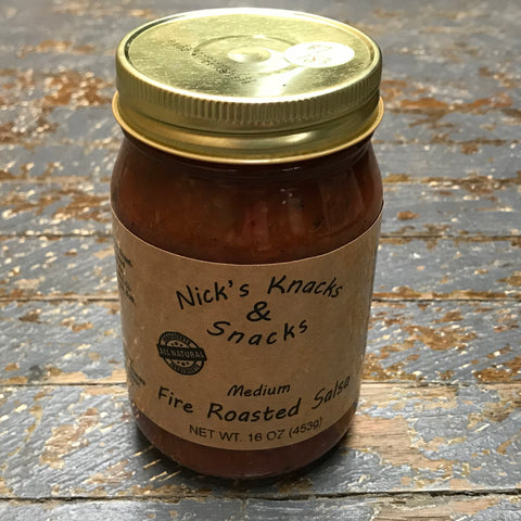 Nicks Snacks All Natural Medium Fire Roasted Salsa