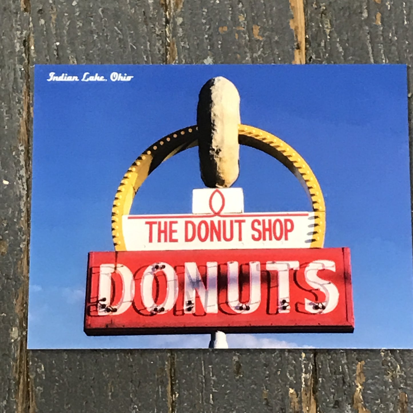 Indian Lake Post Card The Donut Shop