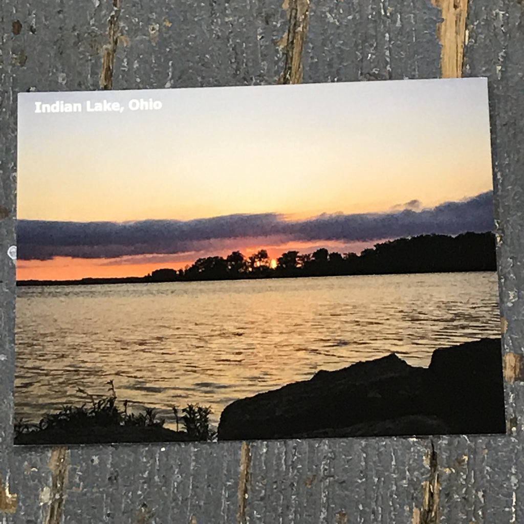 Indian Lake Post Card Long Island Sunset