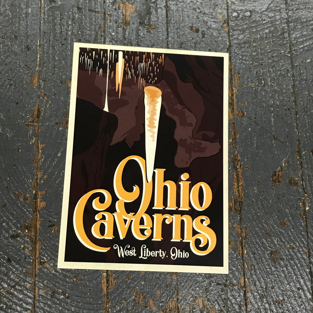 Logan County Throwback West Liberty Ohio Post Card Ohio Caverns