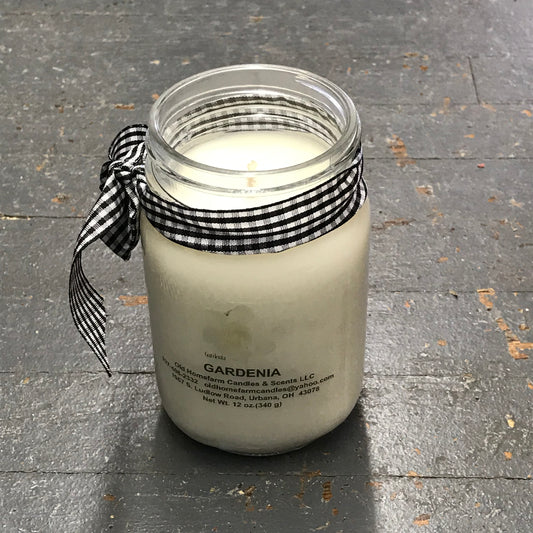 Gardenia Old Homefarm Mason Jar Soy Candle