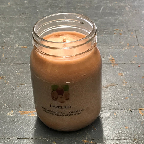 Hazelnut Old Homefarm Mason Jar Soy Candle