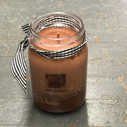 Patchouli Old Homefarm Mason Jar Soy Candle