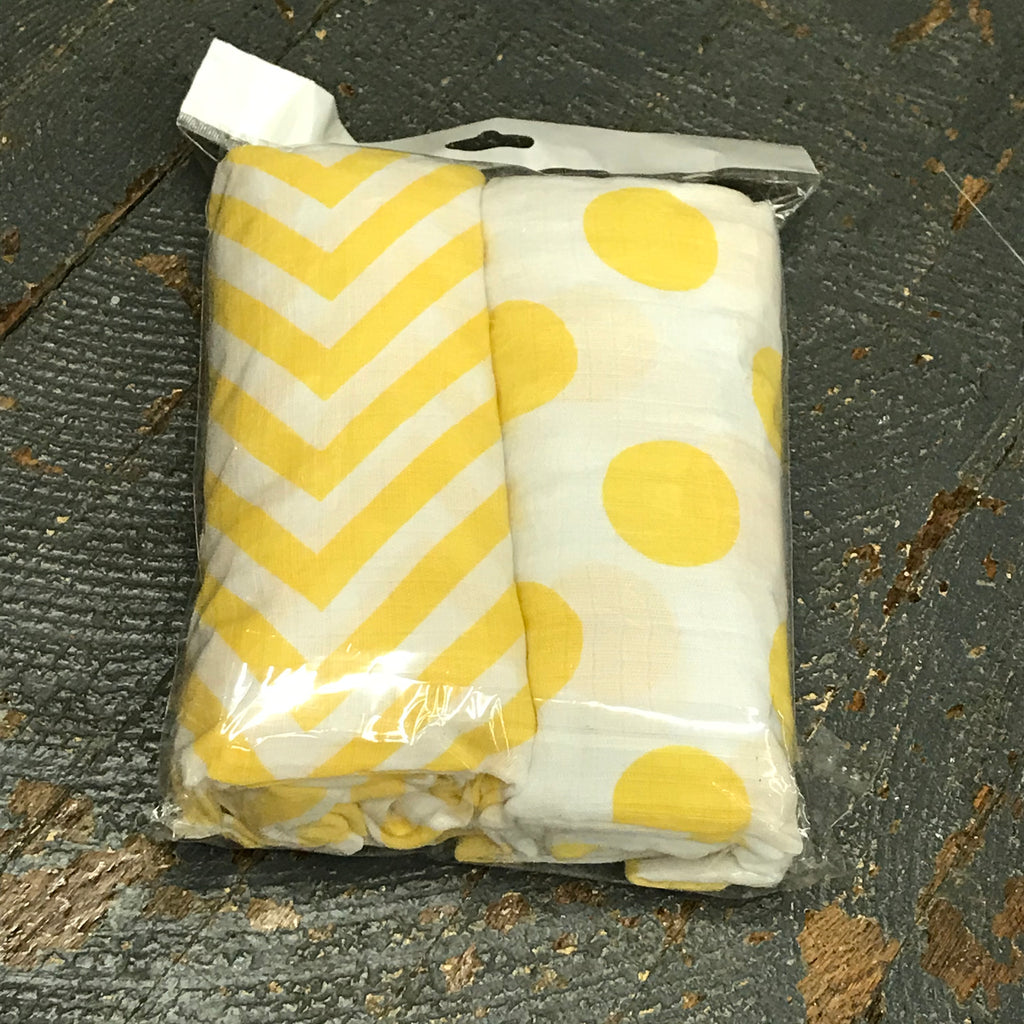 Infant Toddler Baby Cotton Muslin Blanket Set Yellow
