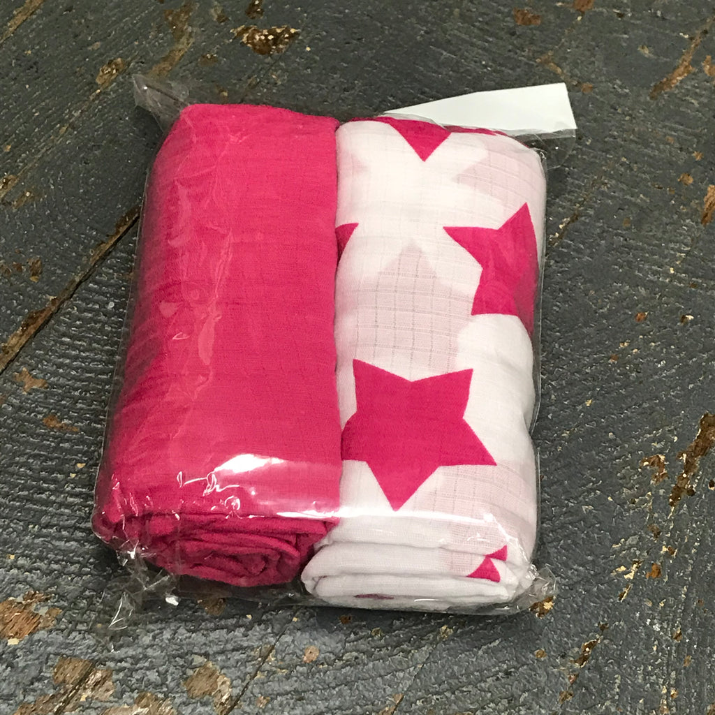 Infant Toddler Baby Cotton Muslin Blanket Set Pink