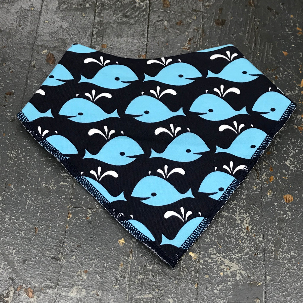 Infant Toddler Baby Bandana Drool Bib Whales