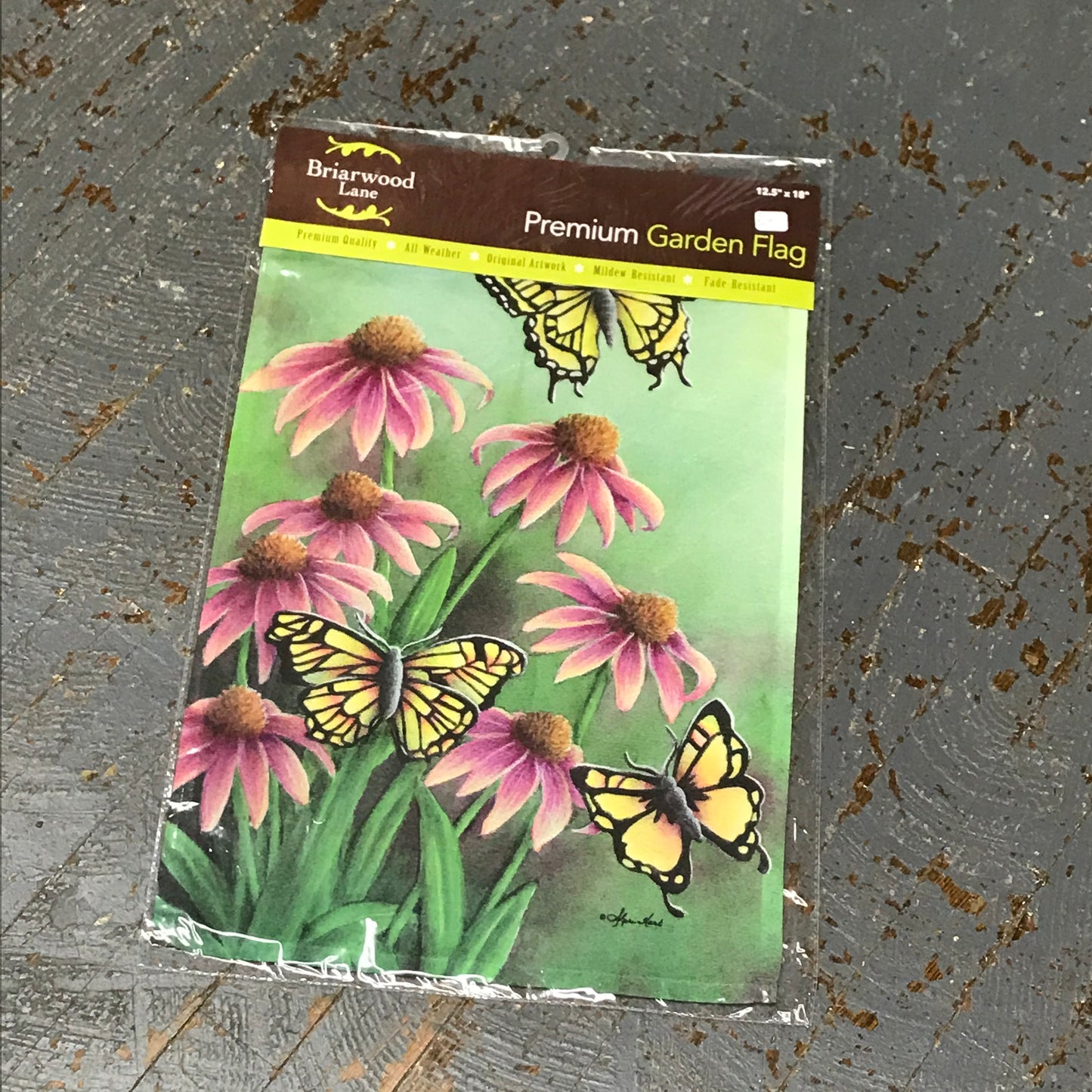 Echinacea Butterfly Garden Flag