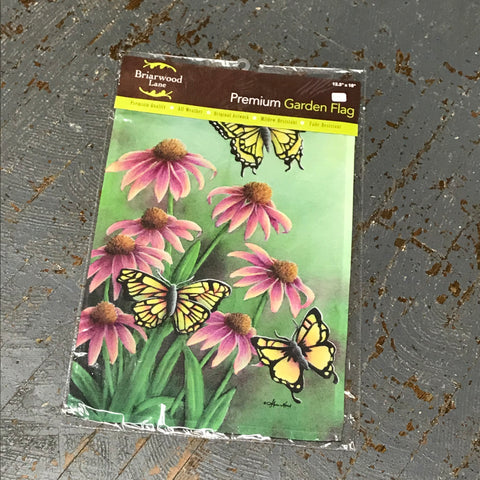 Echinacea Butterfly Garden Flag