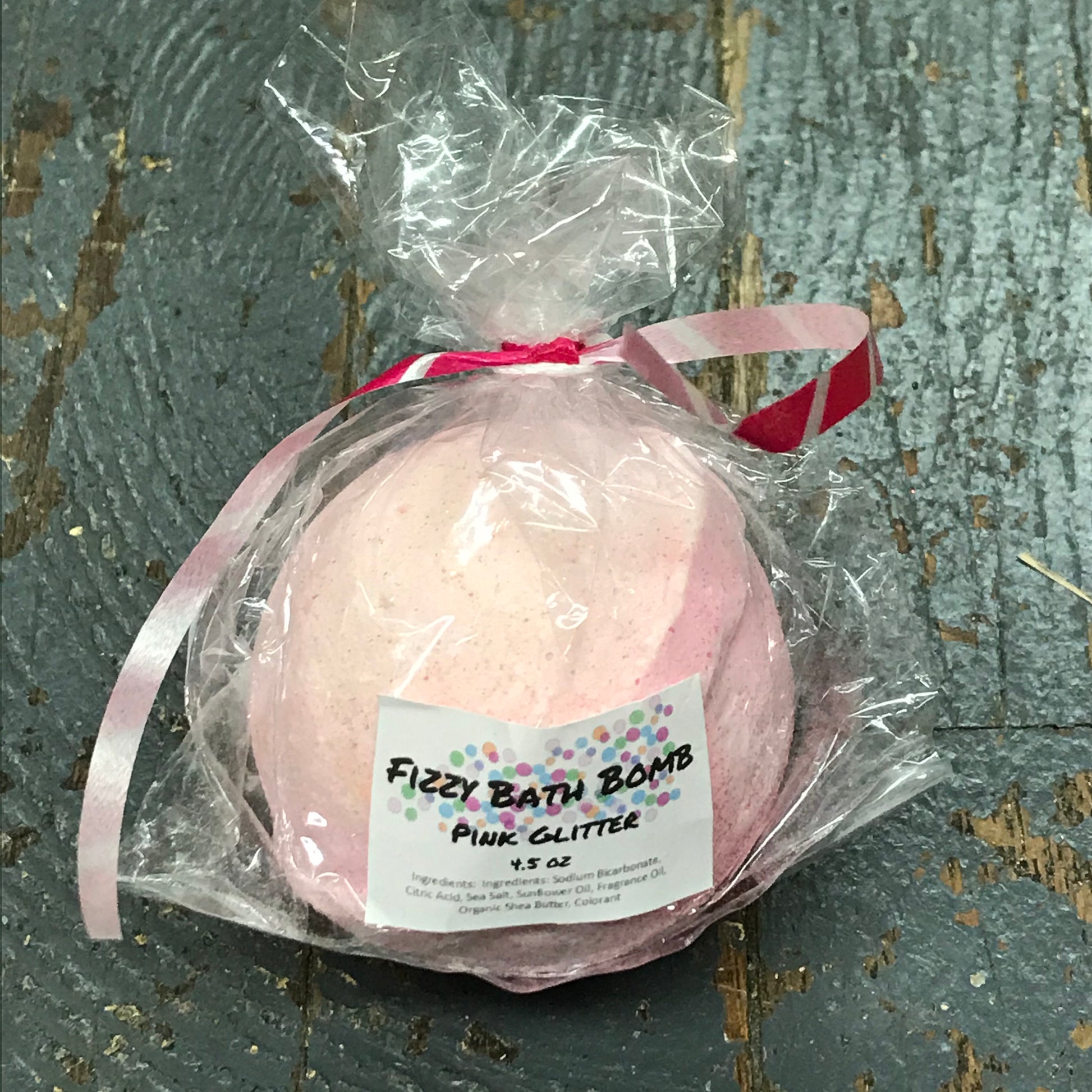 Pink Glitter Fizzy 4.5oz Bath Bomb