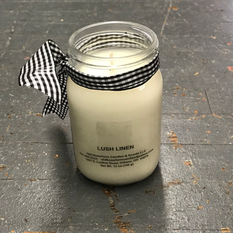 Lush Linen Old Homefarm Mason Jar Soy Candle