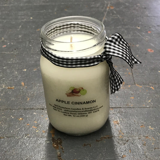 Apple Cinnamon Old Homefarm Mason Jar Soy Candle