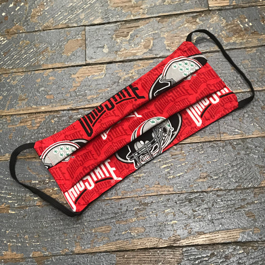 Ohio State Buckeyes OSU Handmade Cotton Cloth Face Mask Reversible Reusable