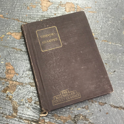 Vintage Antique Pocket Classic Book Stevenson's Kidnapped c1928