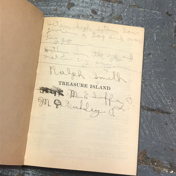 Vintage Antique Pocket Classic Book Treasure Island c1927