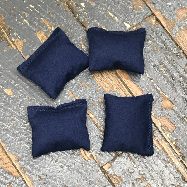 Cornhole Toss Bean Bag Set of 4 Mini Tabletop Bags Navy